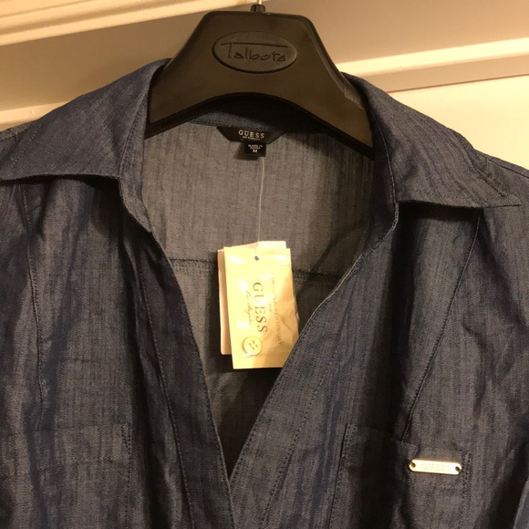 NWT! 🆕 🆕 Guess denim shirt dress - Picture 2 of 4